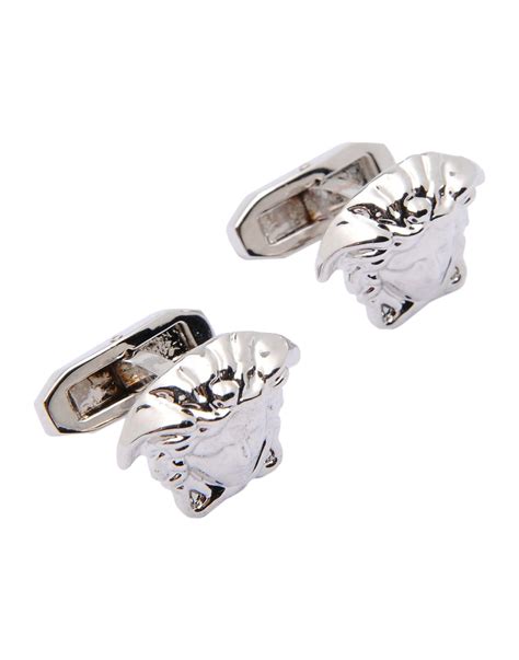 versace medusa cufflinks silver|Versace Cufflinks for Men .